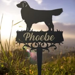 Golden Retriever Memorial Ground Spike -Garden Supply Discount Store 073 golden retriever ground spike 4