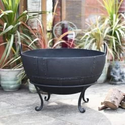 Iron Kadai Fire Bowl - 130cm 22 Iron Kadai Fire Bowl - 130cm -Garden Supply Discount Store 104cm kadai bowl 3 1