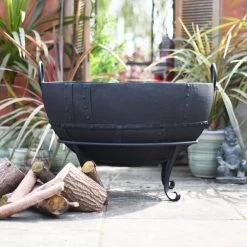 Iron Kadai Fire Bowl - 130cm 24 Iron Kadai Fire Bowl - 130cm -Garden Supply Discount Store 104cm kadai bowl 4 1