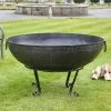 Iron Kadai Fire Bowl - 110cm 2 Iron Kadai Fire Bowl - 110cm -Garden Supply Discount Store 110cm kadai bowl handles down 1
