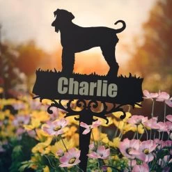 Airedale Terrier Memorial Ground Spike -Garden Supply Discount Store 134 airedale terrier ground spike 5