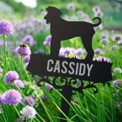 Airedale Terrier Memorial Ground Spike