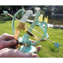Profatius Armillary Verdigris -Garden Supply Discount Store 150mm verdigris armillary scale 2
