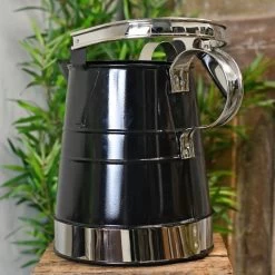 "Shaftsbury" Bright Chrome Classic Watering Can - 2 Gallon -Garden Supply Discount Store 2 gallon shaftsbury classic watering can 3 1