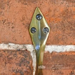 4" Antique Brass Bell With Rope Lanyard -Garden Supply Discount Store 4 inch antique brass bell with rope lanyard mounting arm