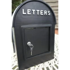 Black & White Grosvenor Telescopic Post Box 8 Black & White Grosvenor Telescopic Post Box -Garden Supply Discount Store DSC06933 2