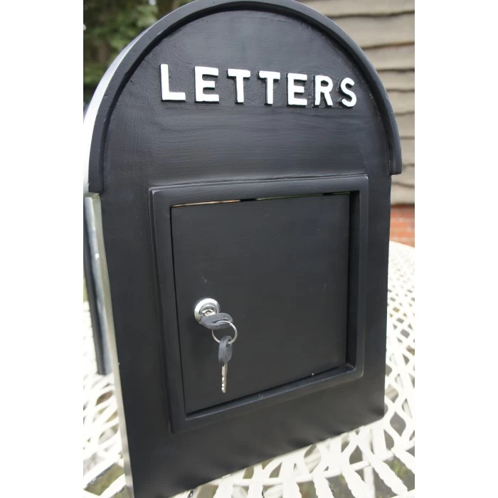 Black & White Grosvenor Telescopic Post Box 5 Black & White Grosvenor Telescopic Post Box - Image 3