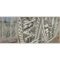 The LUXURY " Royal Alexandria" Wrought Iron Pavilion -Garden Supply Discount Store Deluxe royal alexandria gazebo door close up 1