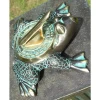 Verdigris Frog Shape Sundial - 200mm -Garden Supply Discount Store FROG HERO V 1