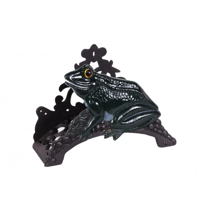 "Ferdinand Pond Frog" Cast Iron Garden Hose Holder 3 "Ferdinand Pond Frog" Cast Iron Garden Hose Holder