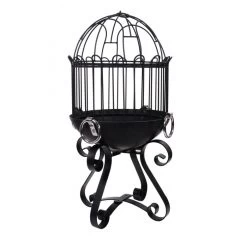 "Imperial Mogul" Kadai Fire Pit & Barbecue -Garden Supply Discount Store Wrought iron fire pit with dish full shot 1