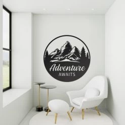 Black 'Adventure Awaits' Wall Art -Garden Supply Discount Store adventure awaits wall art 2