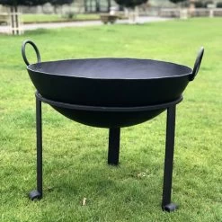 "Agni" Iron Kadai Fire Bowl - 63cm -Garden Supply Discount Store agni iron kadai fire bowl
