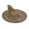 Antique Brass 'Sunshine & Starlight' Sundial - 225mm 2 Antique Brass 'Sunshine & Starlight' Sundial - 225mm -Garden Supply Discount Store antique brass sun design sundial