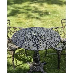 Antique Bronze "Royal Ascott" Two Seater Bistro Set -Garden Supply Discount Store antique bronze 22royal ascott 22 two seater bistro set 8