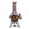 Antique Bronze Cast Iron Chimenea - 115cm -Garden Supply Discount Store antique bronze chimenea 2 7