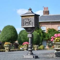 Antique Bronze Freestanding Huntingdon Post Box
