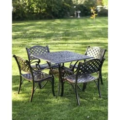 Antique Copper "Dorton" Four Seater Furniture Set -Garden Supply Discount Store antique copper 22dorton 22 four seater furniture set 1