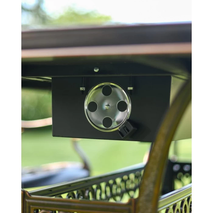 Antique Copper "Radford" Six Seater Table & Chair Set With BBQ Grill - Image 11