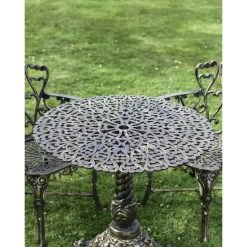 Antique Gold "Royal Ascott" Two Seater Bistro Set -Garden Supply Discount Store antique gold 22royal ascott 22 two seater bistro set 10