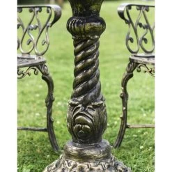 Antique Gold "Royal Ascott" Two Seater Bistro Set -Garden Supply Discount Store antique gold 22royal ascott 22 two seater bistro set 6