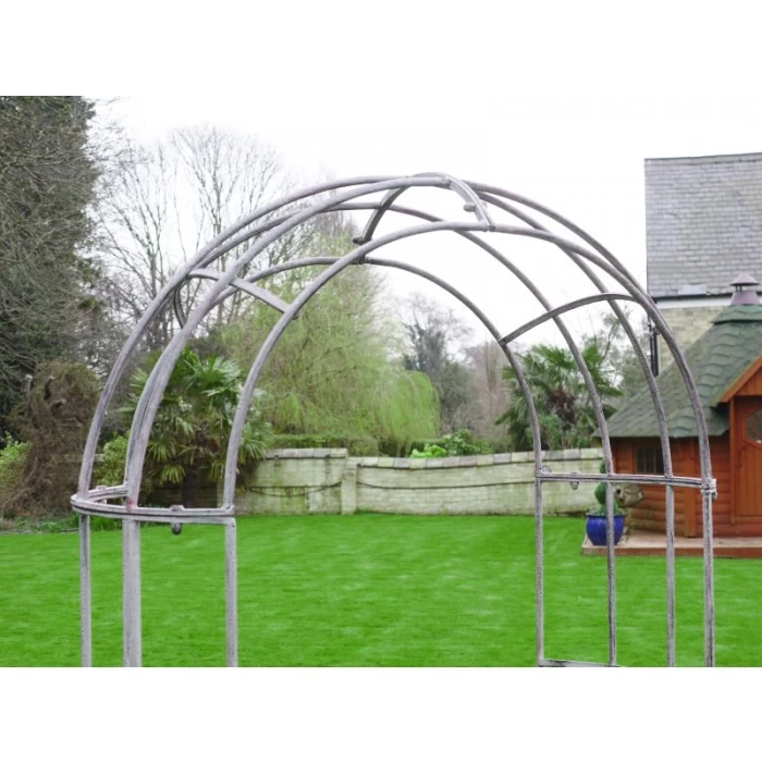 Antique Grey Arbour Bench 5 Antique Grey Arbour Bench - Image 3