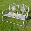 Antique Grey Ornate Rocking Bench -Garden Supply Discount Store antique grey ornate rocking bench