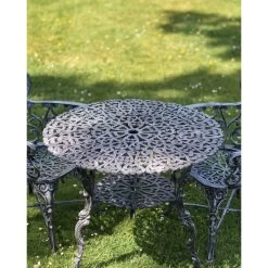 Antique Silver "Ascott" Two Seater Bistro Set -Garden Supply Discount Store antique silver 22ascott 22 two seater bistro set 11