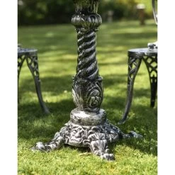 Antique Silver "Valhalla" Two Seater Bistro Set -Garden Supply Discount Store antique silver 22valhalla 22 two seater bistro set 10