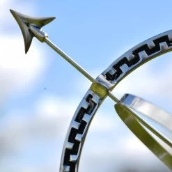 Antique Silver Armillary With Column - 105cm -Garden Supply Discount Store antique silver armillary with column 105cm 10