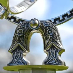 Antique Silver Armillary With Column - 105cm -Garden Supply Discount Store antique silver armillary with column 105cm 8