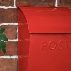 "Apple Orchard” Red Berkley Hill Post Box With Lock -Garden Supply Discount Store apple orchard red berkley hill post box with lock 2
