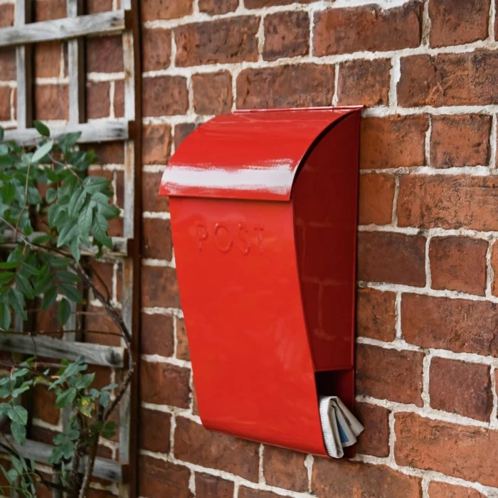 "Apple Orchard” Red Berkley Hill Post Box With Lock - Image 4