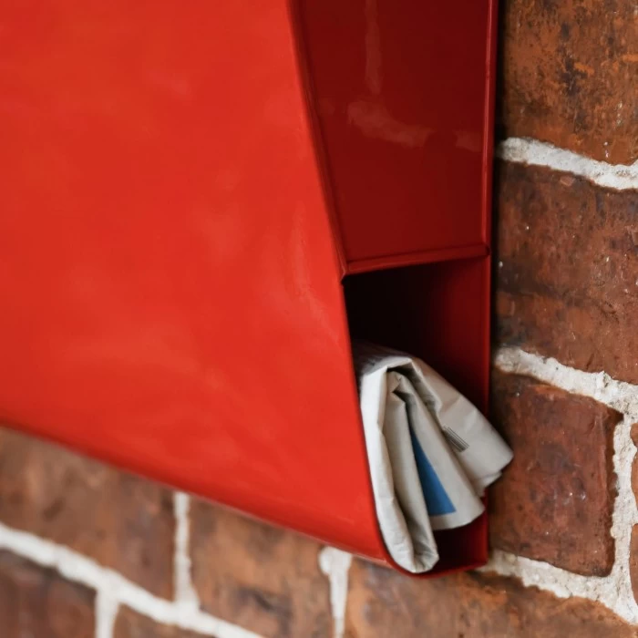 "Apple Orchard” Red Berkley Hill Post Box With Lock - Image 2
