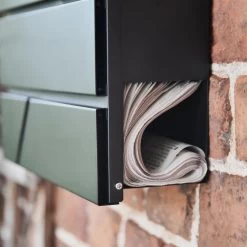 "Arlington" Black Modern Wall Mounted Post Box & Newspaper Holder 18 "Arlington" Black Modern Wall Mounted Post Box & Newspaper Holder -Garden Supply Discount Store arlington black modern wall mounted post box 9