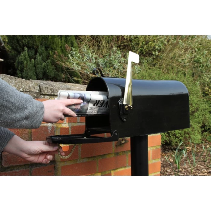 Austin Black And Brass America Post Box 4 Austin Black And Brass America Post Box - Image 2