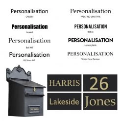 “Twilight Shadows” Black Goldhay Post Box 18 “Twilight Shadows” Black Goldhay Post Box -Garden Supply Discount Store bcmw product fonts lb1018 blk 1