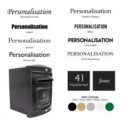 The Rear Opening Sheffield Post Box & Stand 21 The Rear Opening Sheffield Post Box & Stand -Garden Supply Discount Store bcmw product fonts lb1022 m 1