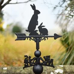 Weathervane Rabbit -Garden Supply Discount Store bespoke rabbit weathervane in garden