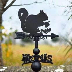 Weathervane Squirrel -Garden Supply Discount Store bespoke squirrel weathervane with nut in garden