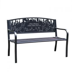Bespoke Mary Poppins Iron & Steel Park Bench In Black 8 Bespoke Mary Poppins Iron & Steel Park Bench In Black -Garden Supply Discount Store bespoke mary poppins iron steel park bench in black 1