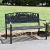 Bespoke Mary Poppins Iron & Steel Park Bench In Black -Garden Supply Discount Store bespoke mary poppins iron steel park bench in black 2