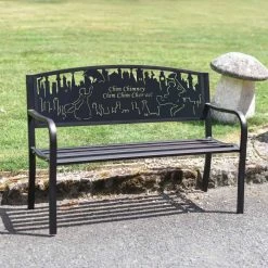 Bespoke Mary Poppins Iron & Steel Park Bench In Black 9 Bespoke Mary Poppins Iron & Steel Park Bench In Black -Garden Supply Discount Store bespoke mary poppins iron steel park bench in black 4