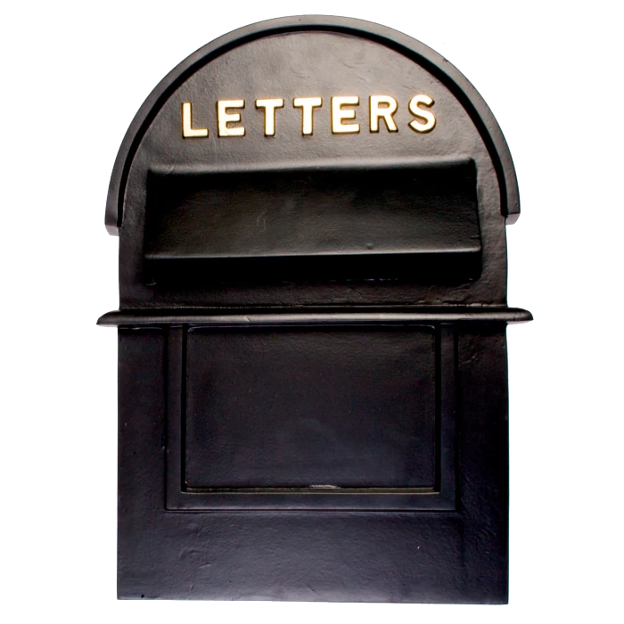 Black & Gold "Grosvenor" Post Box - Front & Back Plates 6 Black & Gold "Grosvenor" Post Box - Front & Back Plates - Image 4