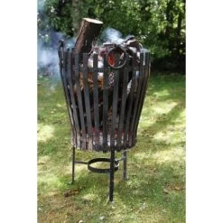 "Vulcan" Black Stainless Steel Brazier