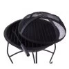 “Stampson” Garden BBQ & Mesh Lid 1 “Stampson” Garden BBQ & Mesh Lid -Garden Supply Discount Store black barbeque on stand with protective mesh top 1