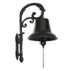 Black Cast Iron Ornate Garden Bell -Garden Supply Discount Store black cast iron ornate garden bell