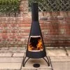 Black & Copper Finish Contemporary Chimenea - 125cm 2 Black & Copper Finish Contemporary Chimenea - 125cm -Garden Supply Discount Store black copper finish contemporary chiminea 2