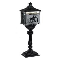 “Ebonite” Black Huntingdon Post Box
