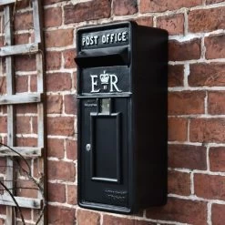 "Original Reproduction" Black Elizabeth Regina Slim Post Box